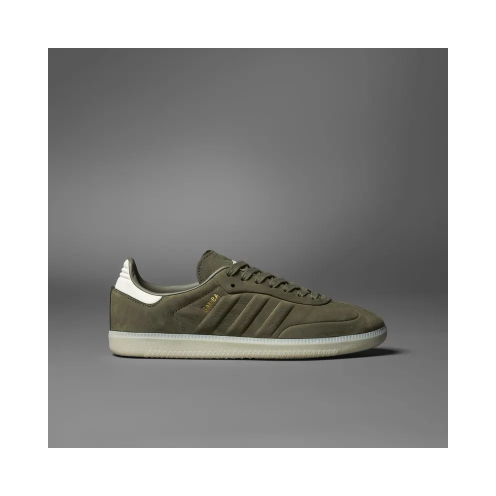 adidas Samba Schuh Olive Strata / Core White / Aluminium (IG9682)