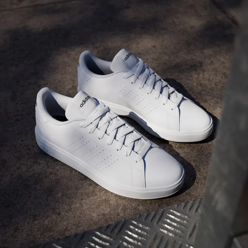 Adidas Advantage Base 2.0 Cloud White / Cloud White / Collegiate Green (IF4135)