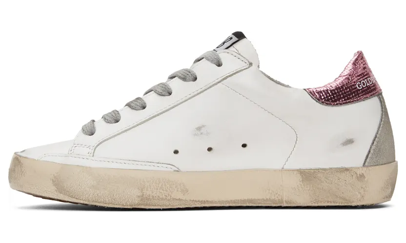 Golden Goose White & Pink Superstar Sneakers (F00102.F000715.10386) (3)