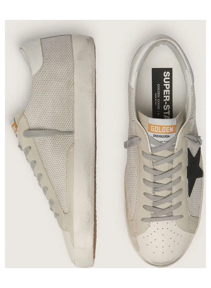 Golden Goose Super-Star In Leather With Black Star (GMF00101.F000313.10271) (4)
