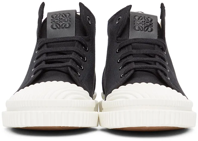 Loewe Black Canvas High-Top Sneakers (L815282X21)