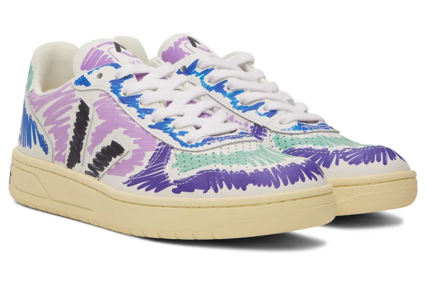 Marni Multicolor Veja Edition V-10 Sneakers (VXMS-3081B-V1020) (4)