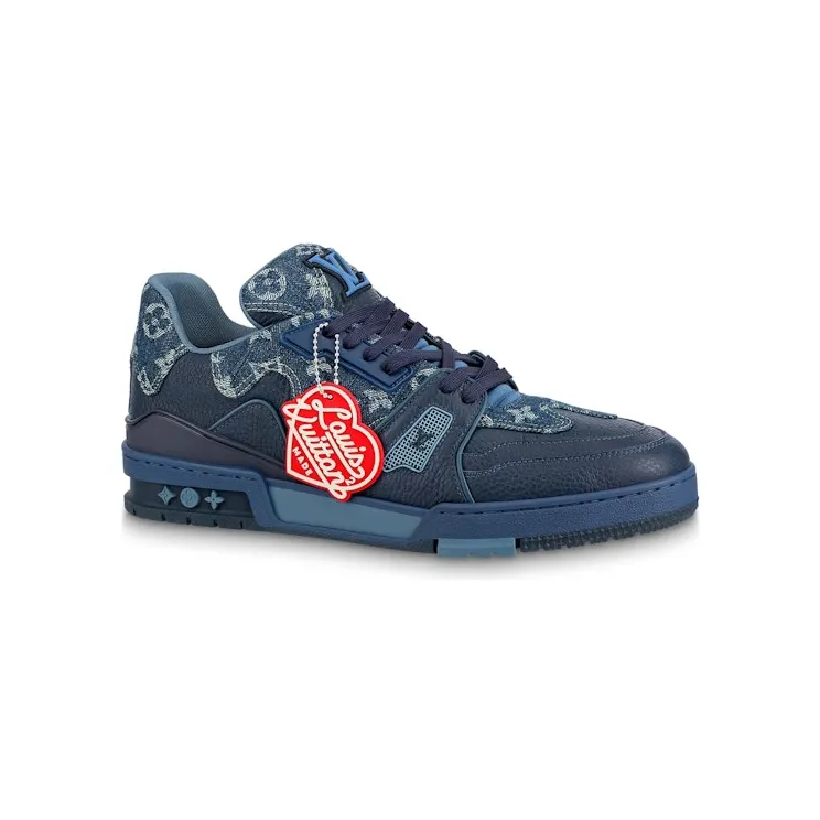 Louis Vuitton LV Trainer x Nigo Blue Demin (1A9IQH)