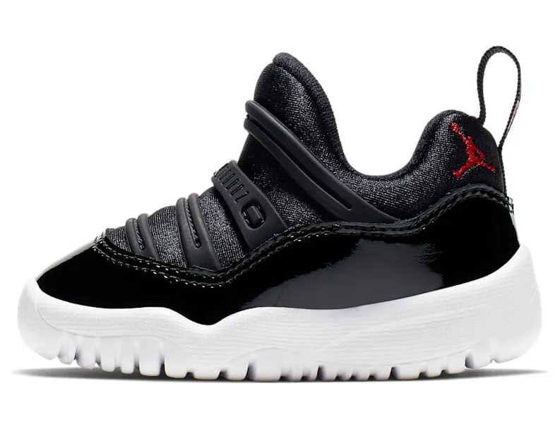 Air Jordan 11 Retro Little Flex TD “Black / White / Gym Red” (BQ7102-002)