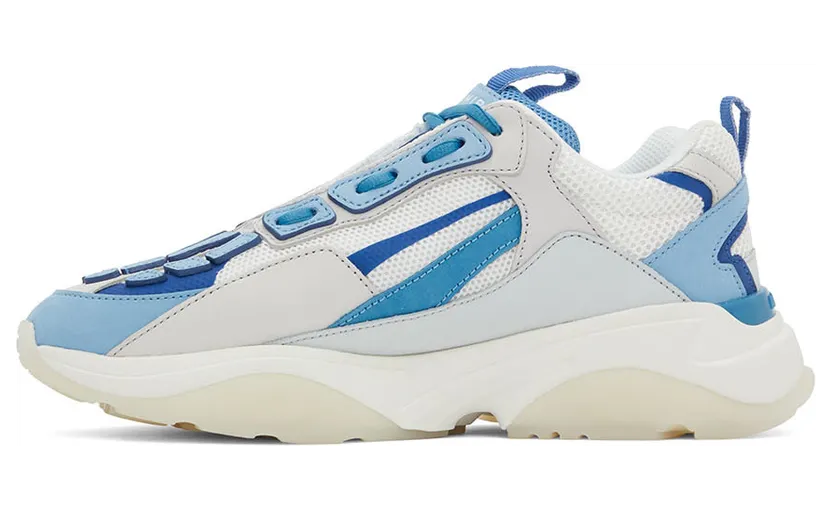 AMIRI White & Blue Bone Runner Low-Top Sneakers (PF22MFS001-878) (3)