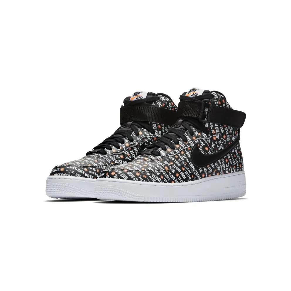 Nike Air Force 1 High Just Do It Pack Black (W) Black/Black-White-Total Orange (AO5138-001)