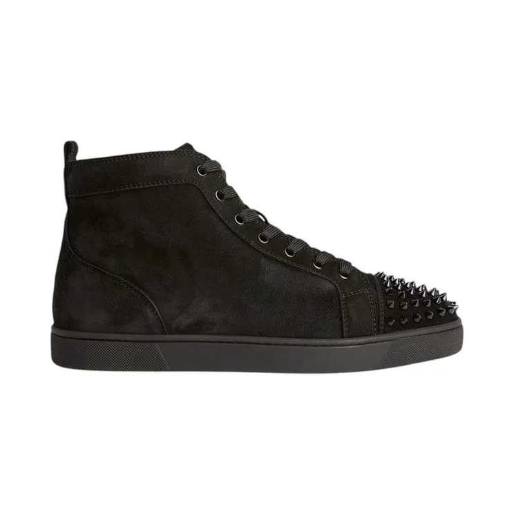 Christian Louboutin Lou Spikes Flat Black (1140458-B049)