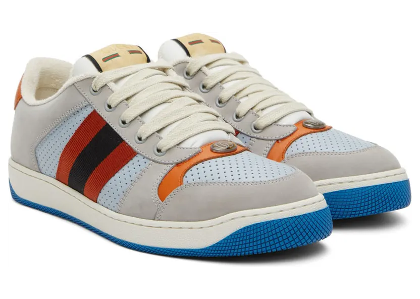 Gucci Gray Screener Sneakers (708296 0YIA0) (4)