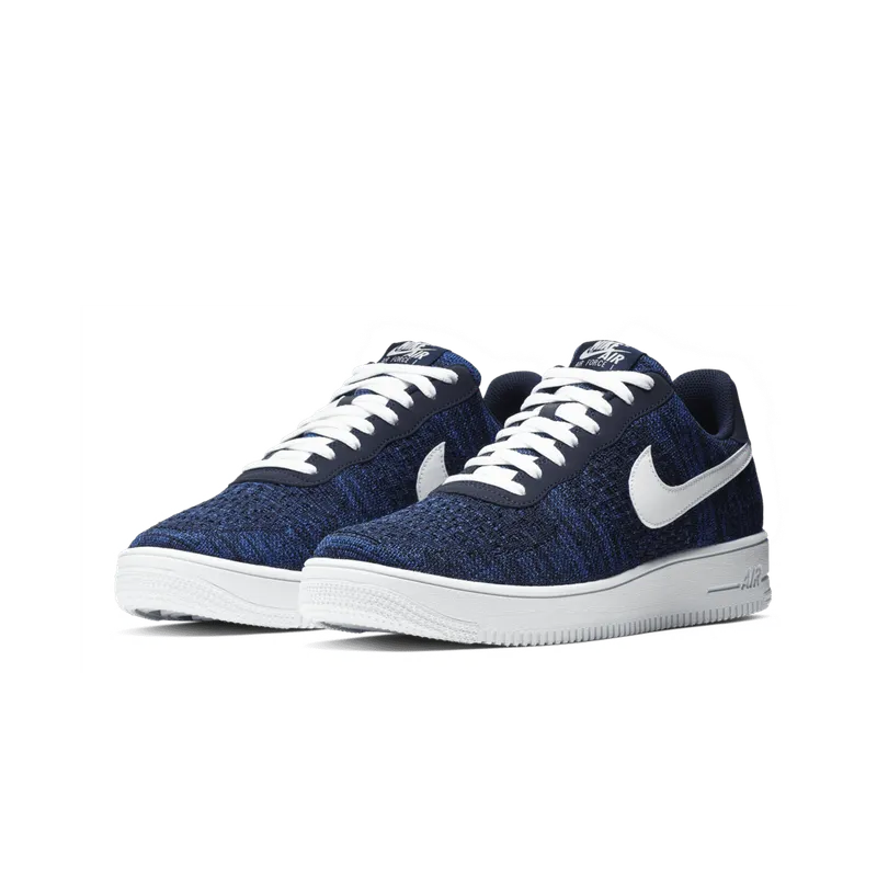 Nike Air Force 1 Flyknit 2 College Navy College Navy/Pure Platinum-Black-White (AV3042-400)