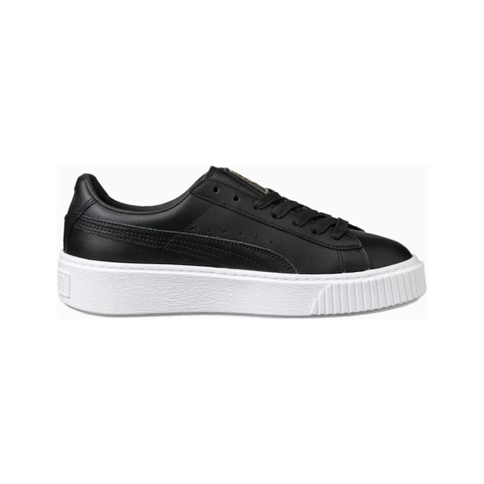 Puma Basket Platfrom Core Black (W) Puma Black/Gold (364040-03)