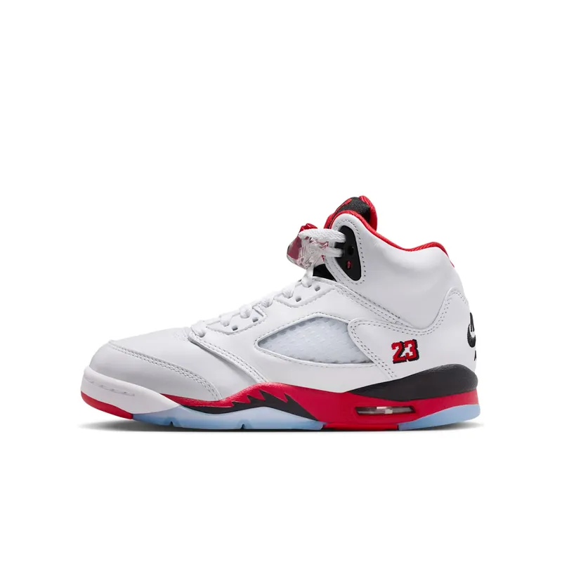 Jordan Air Jordan 5 “White/Fire Red/Black” (HQ7980-101)
