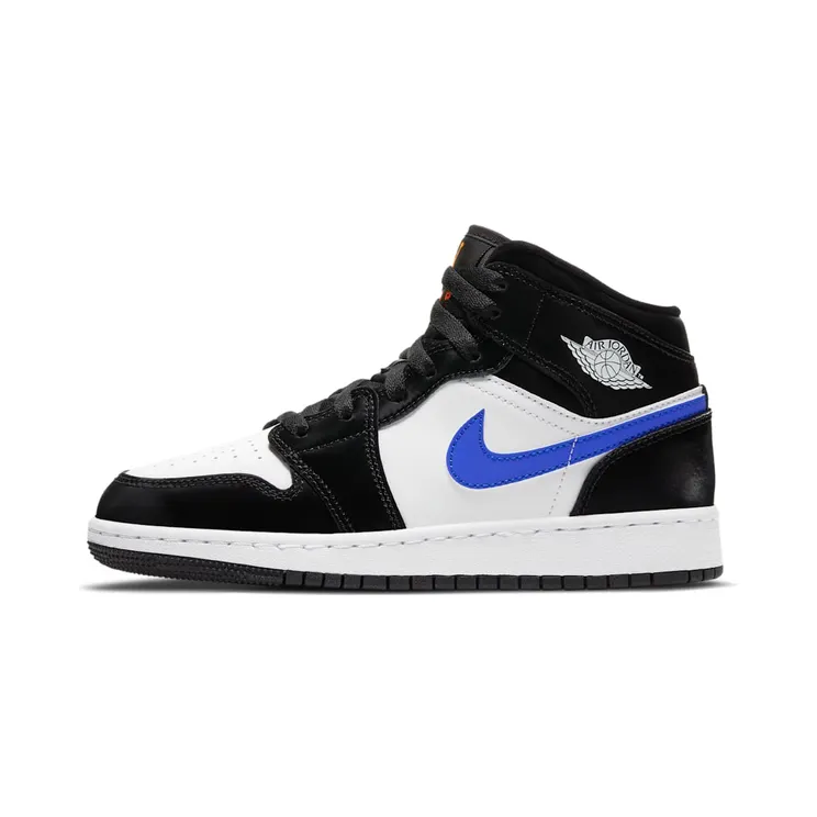 Air Jordan 1 Mid GS Black Racer Blue (554725-084)