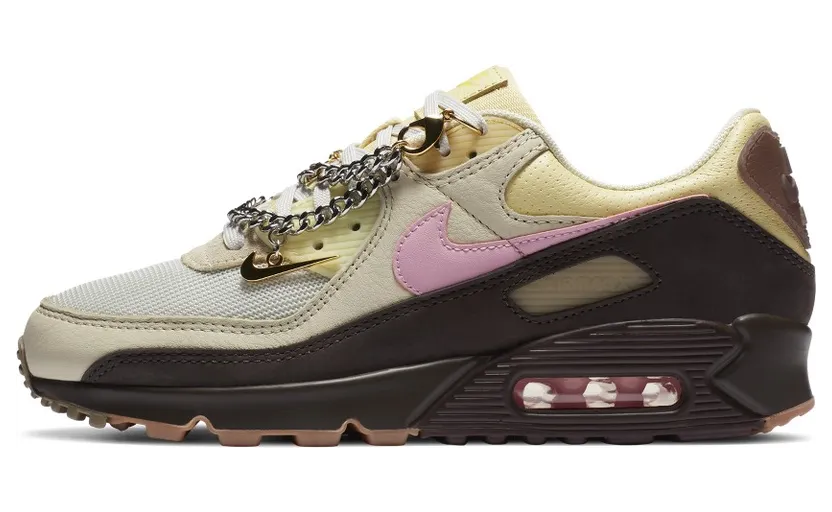 Nike Air Max 90 ‘Cuban Link’ Velvet Brown/Pink/Light British Tan (CZ0469-200)