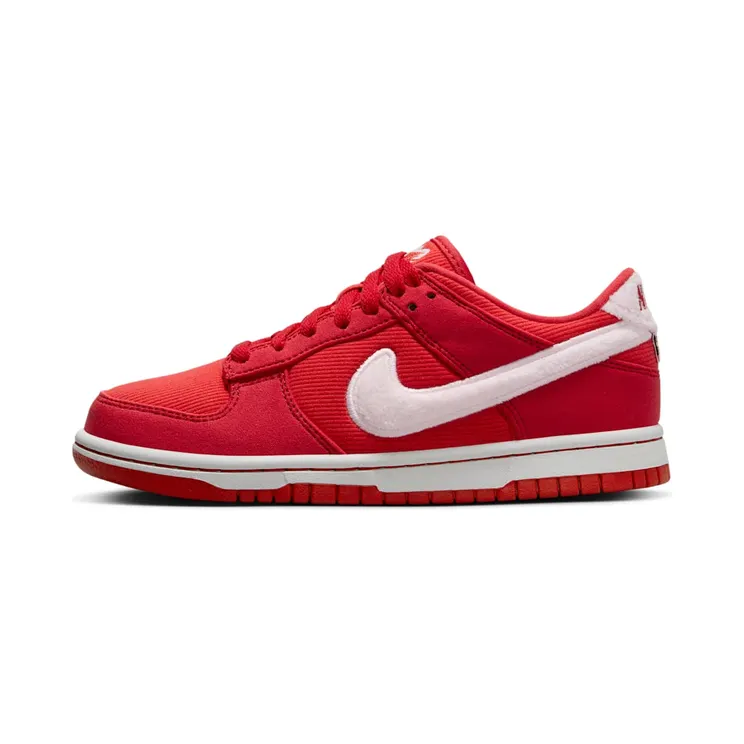 Nike Dunk Low GS Valentine’s Day Solemates “Fire Red / Light Crimson / White / Pink Foam” (FZ3548-612)
