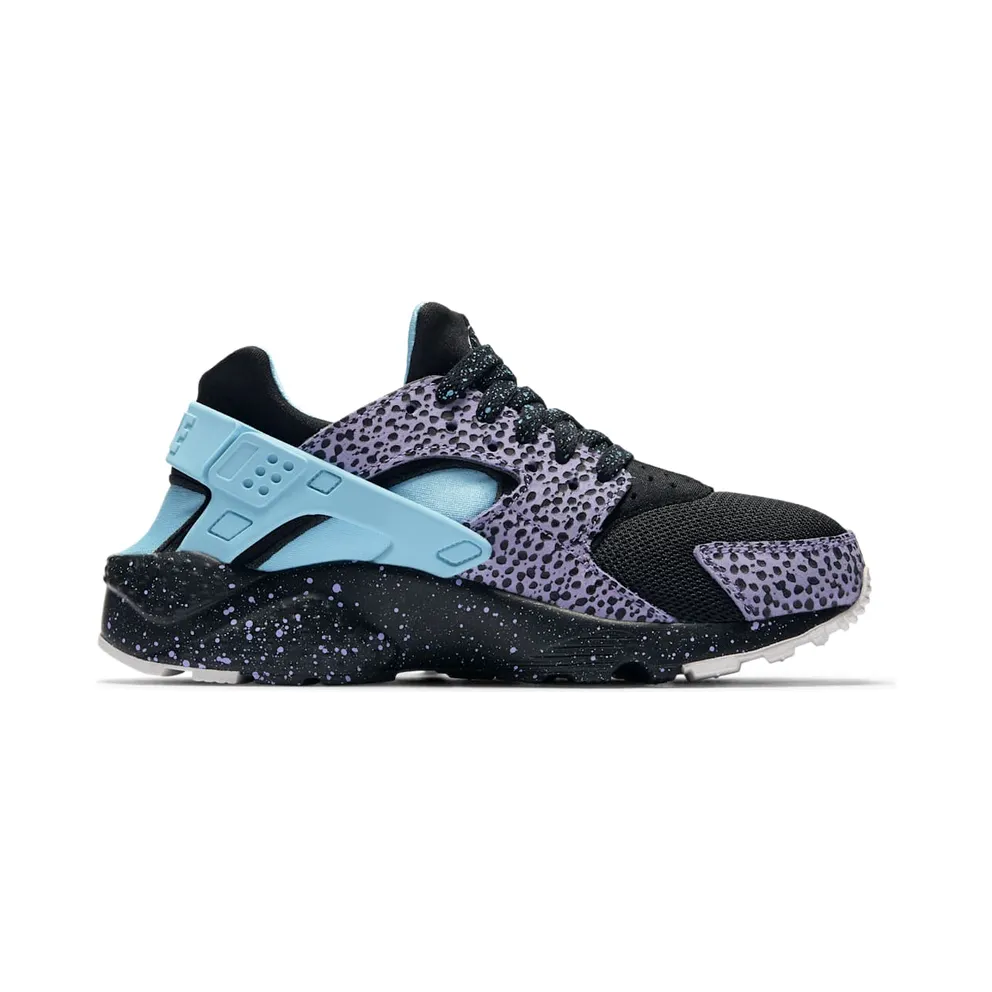 Nike Air Huarache Run Safari Pack Purple Pluse (GS) Black/Purple Pulse-Summit White-Lagoon Pulse (AJ3690-001)