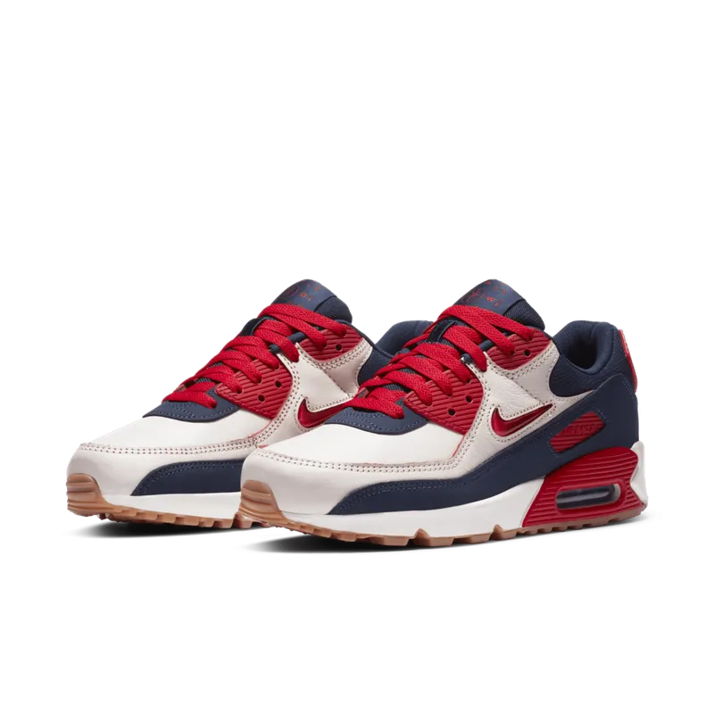 Nike Air Max 90 Home & Away Red Sail/University Red-Black-Gum Medium Brown (CJ0611-101)