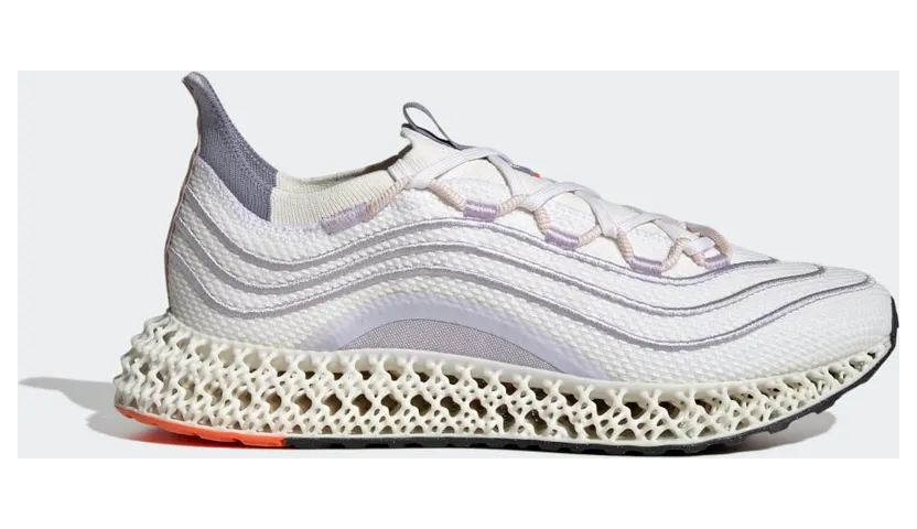 adidas 4DFWD x Parley Laufschuh Non Dyed / Silver Violet / Impact Orange (GX9806)