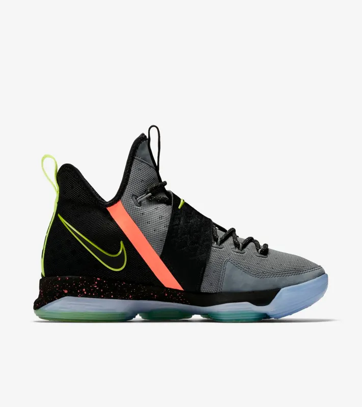 Nike LeBron 14 Out of Nowhere Black/Volt-Cool Grey (852406-001)