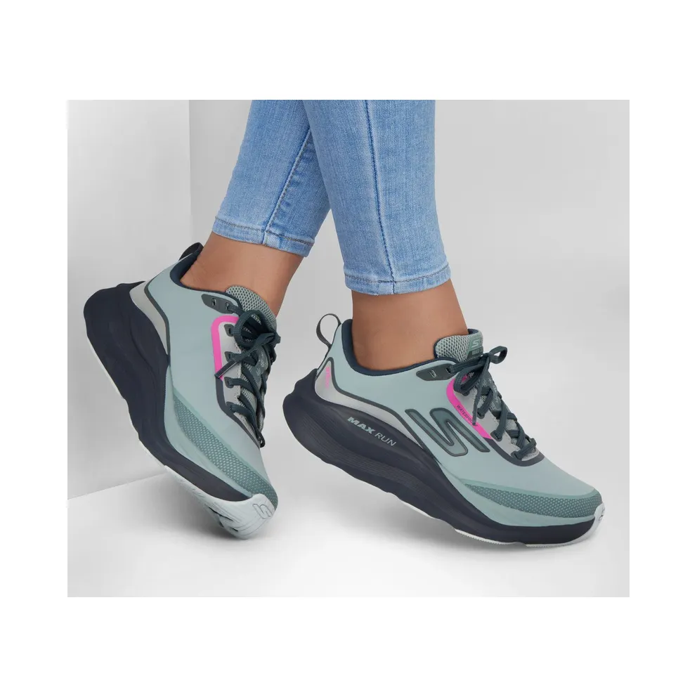 Skechers Waterproof: Max Cushioning Max Run – Vorteza Sneaker Leigrijs