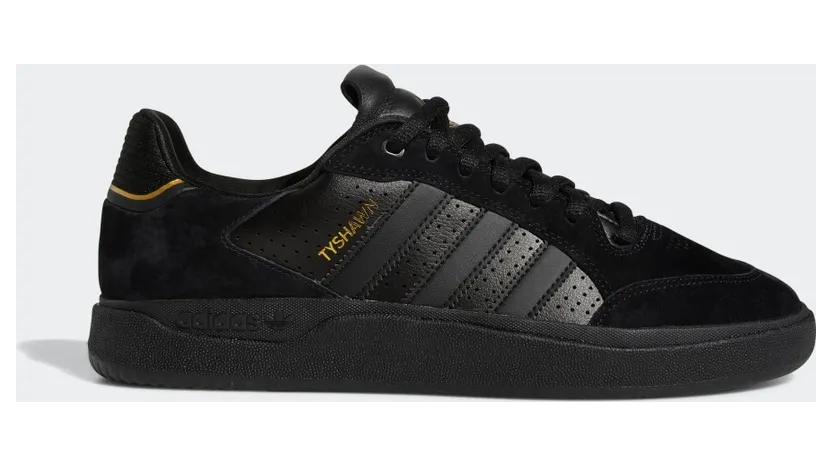 adidas Tyshawn Low Core Black / Core Black / Gold Metallic (GW3178)