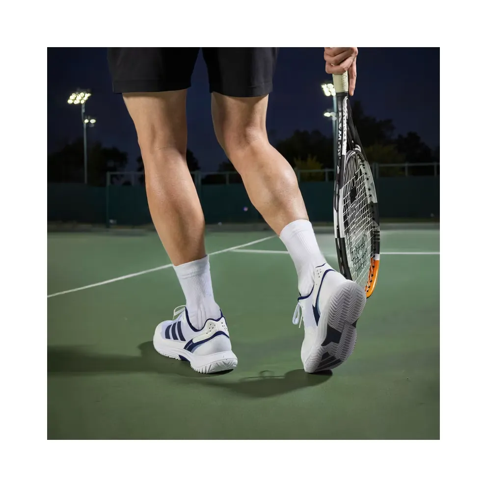 adidas Defiant Speed 2 Tennis “Cloud White / Dark Blue / Core Black” (JR1746)