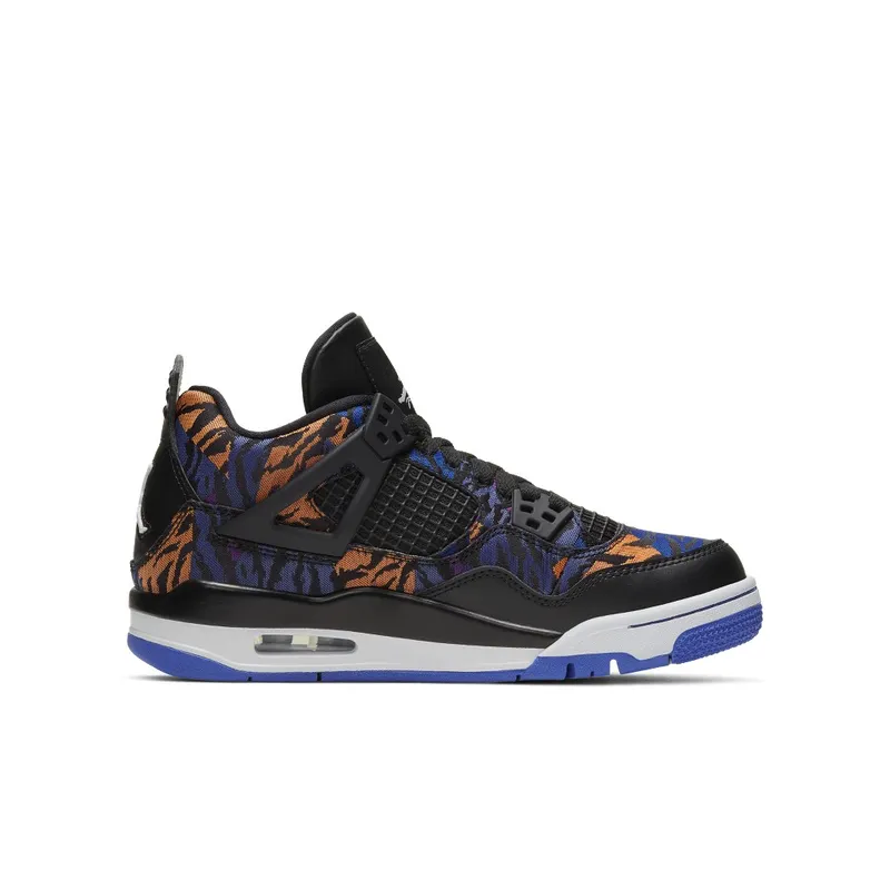 Jordan 4 Retro Black Rush Violet (GS) Black/White-Rush Violet (BQ9043-005)