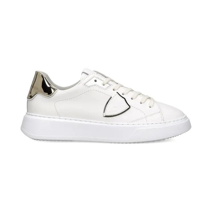 Philippe Model Paris Temple Low leren “White” (BTLDVM04)