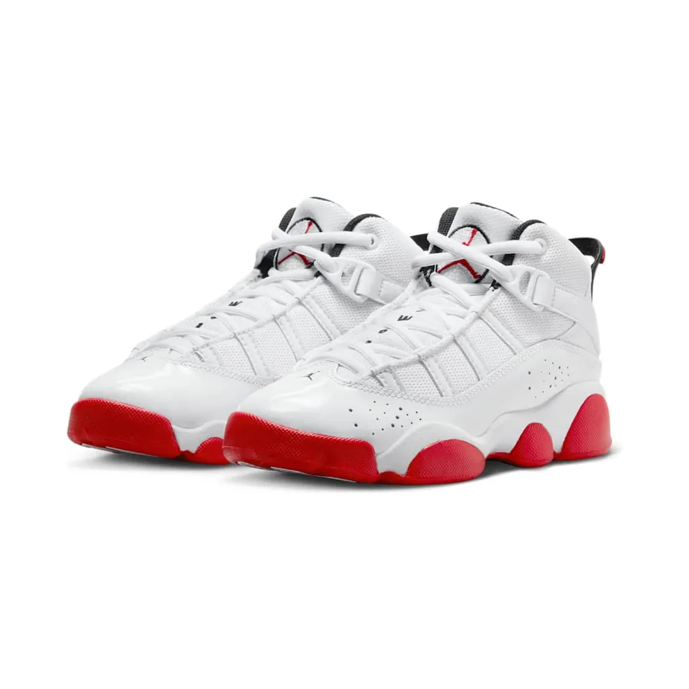 Air Jordan 6 RINGS PS “WHITE UNIVERSITY RED” (323432-160)