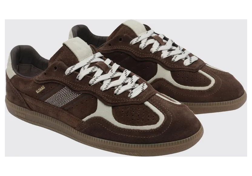 Alohas TB.490 Color-Block Leather and Suede Sneakers Brown (S10047171)