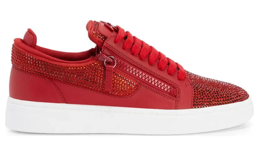 Giuseppe Zanotti GZ94 sneakers verfraaid met stras – Rood (RU30021002)