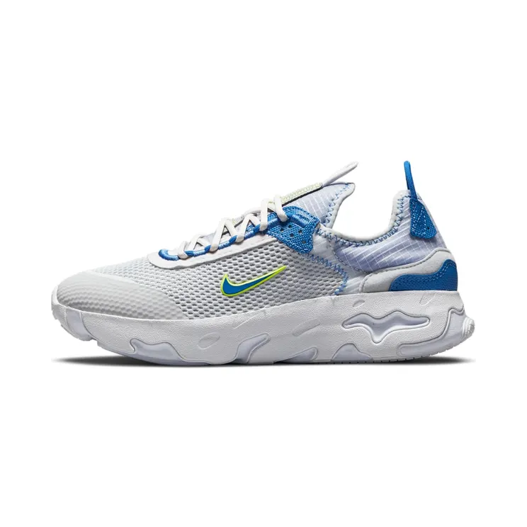 Nike React Live “Grey Fog / Platinum Tint / Iron Grey / Game Royal” (CW1622-004)