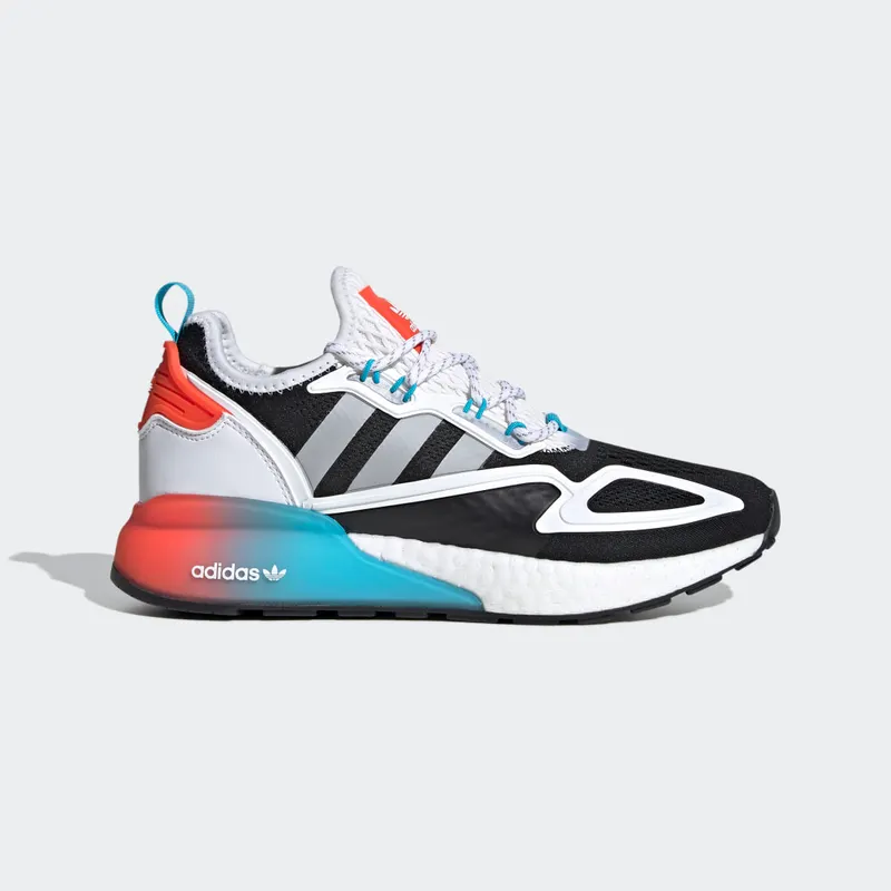 Adidas ZX 2K Boost ‘White Multi’ Core Black/Grey/Signal Cyan (FY2012)