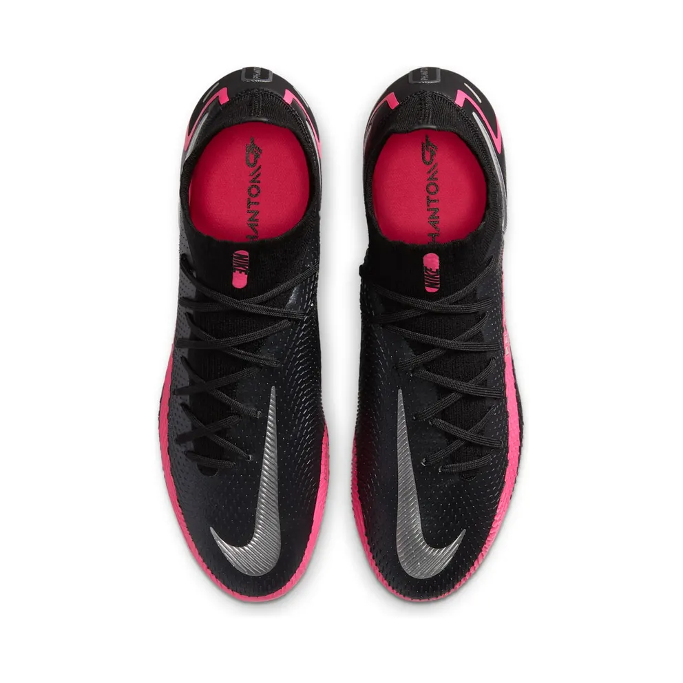 Nike Phantom GT Elite DF FG Black Pink Blast Black/Pink Blast-Metallic Silver (CW6589-006)