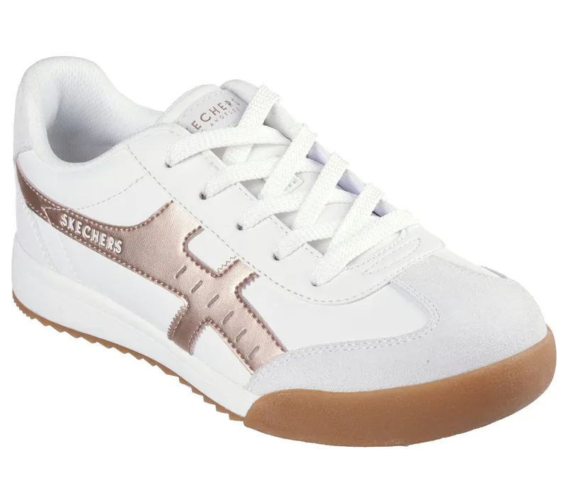 Skechers Zinger – Metallic Roads Sneaker White/Roos Gold