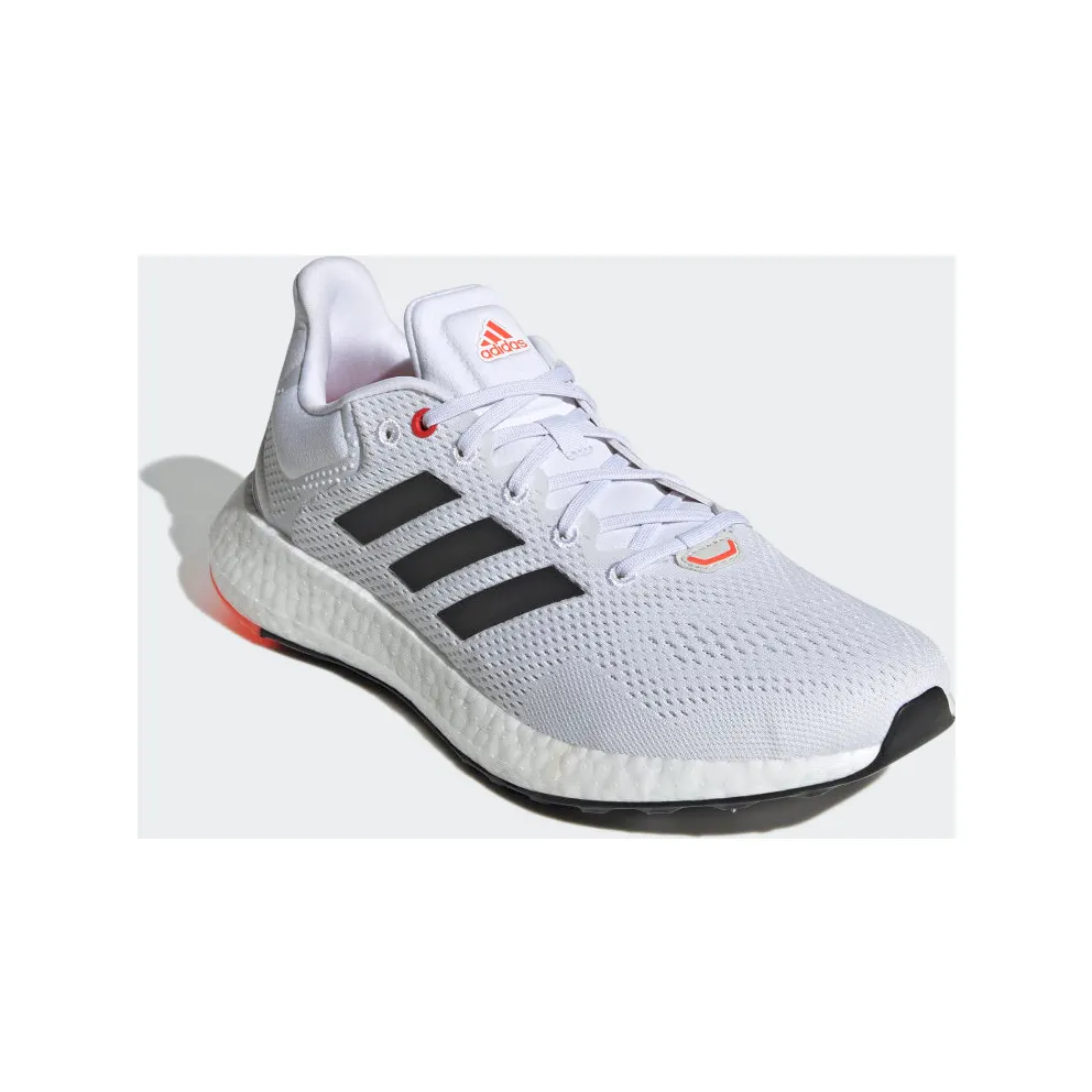 Adidas Pureboost 21 Cloud White / Core Black / Solar Red (GY5099)