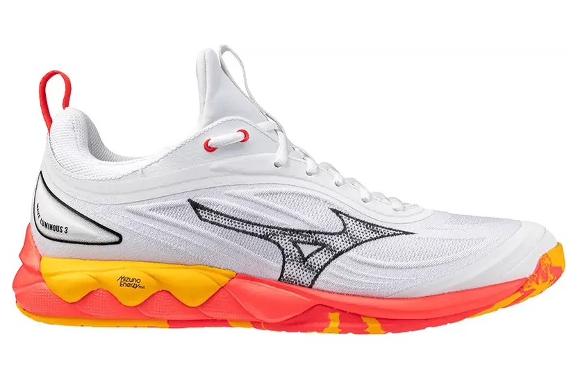 Mizuno Wave Luminous 3 White Fiery Coral 2 Citrus (V1GA242098)