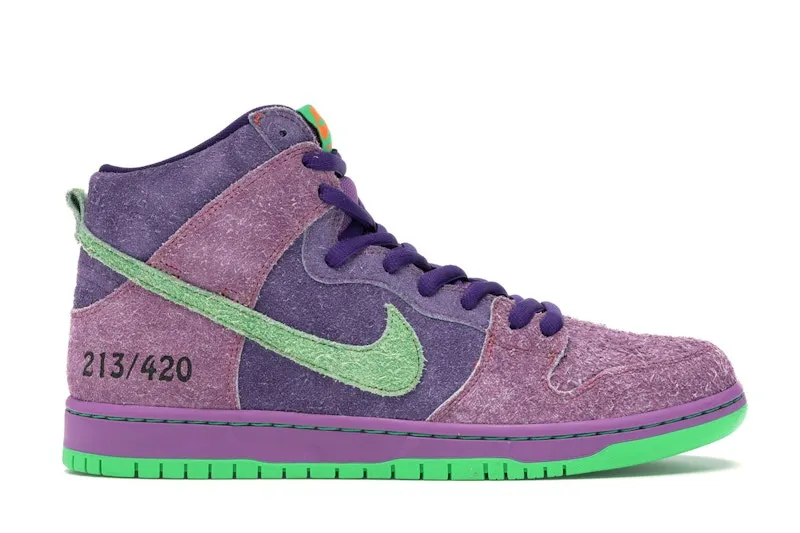 Nike SB Dunk High 420 Reverse Skunk (Special Box) ((Special Box) CW9971-500)