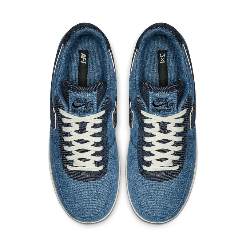 Nike x 3×1 Air Force AF 1 Low ‘Stonewash Blue’ (2019) (905345-403)