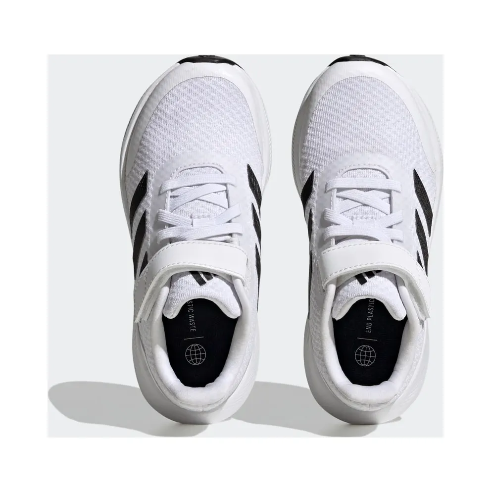 Adidas RunFalcon 3.0 with Elastische Veters and Velcro Cloud White / Core Black / Cloud White (HP5868)