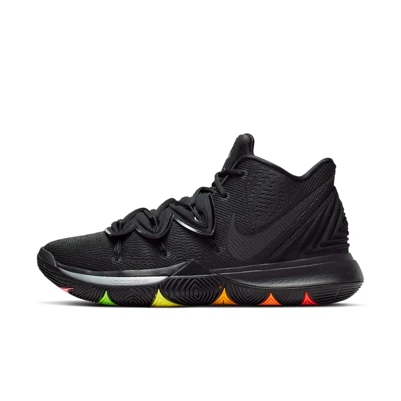 Nike Kyrie 5 Black Rainbow Soles Black/Black-Black (AO2918-001)