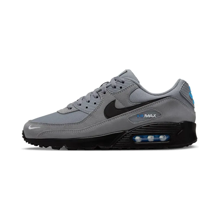 Nike Air Max 90 “Smoke Grey / Light Photo Blue / Metallic Silver / Black” (DO6706-002)