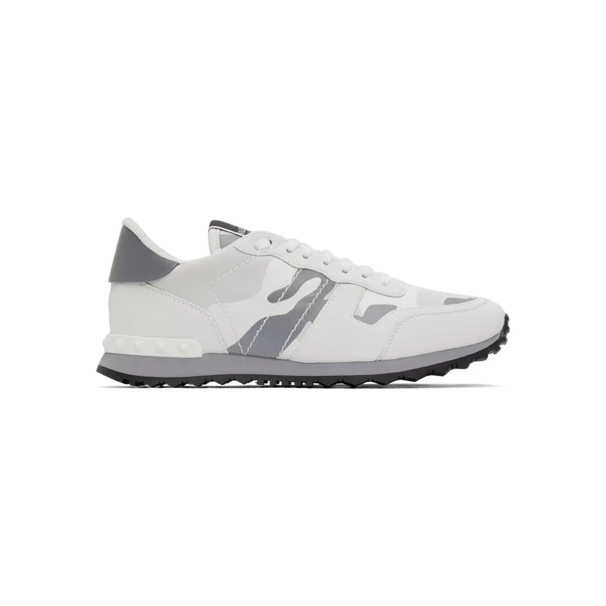 Valentino Garavani White Camo Rockrunner Sneakers (XY2S0723KIB)