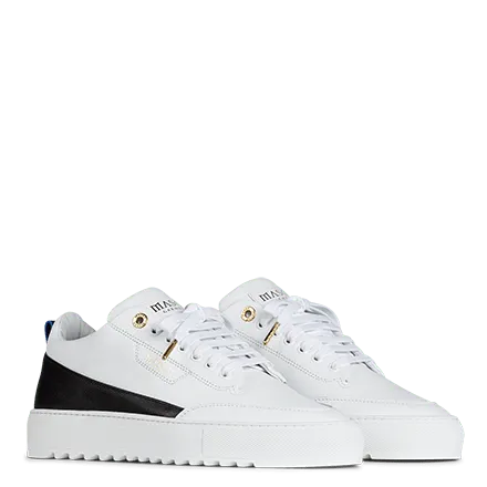 Mason Garments Torino Leather/Stamp White/Black (FW20-12C)