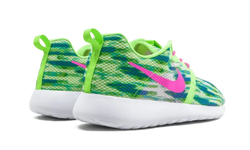 Nike Rosherun Flight Weight GS “WHITE/PINK POW-MENTA-FLSH LIME” (705486-101)