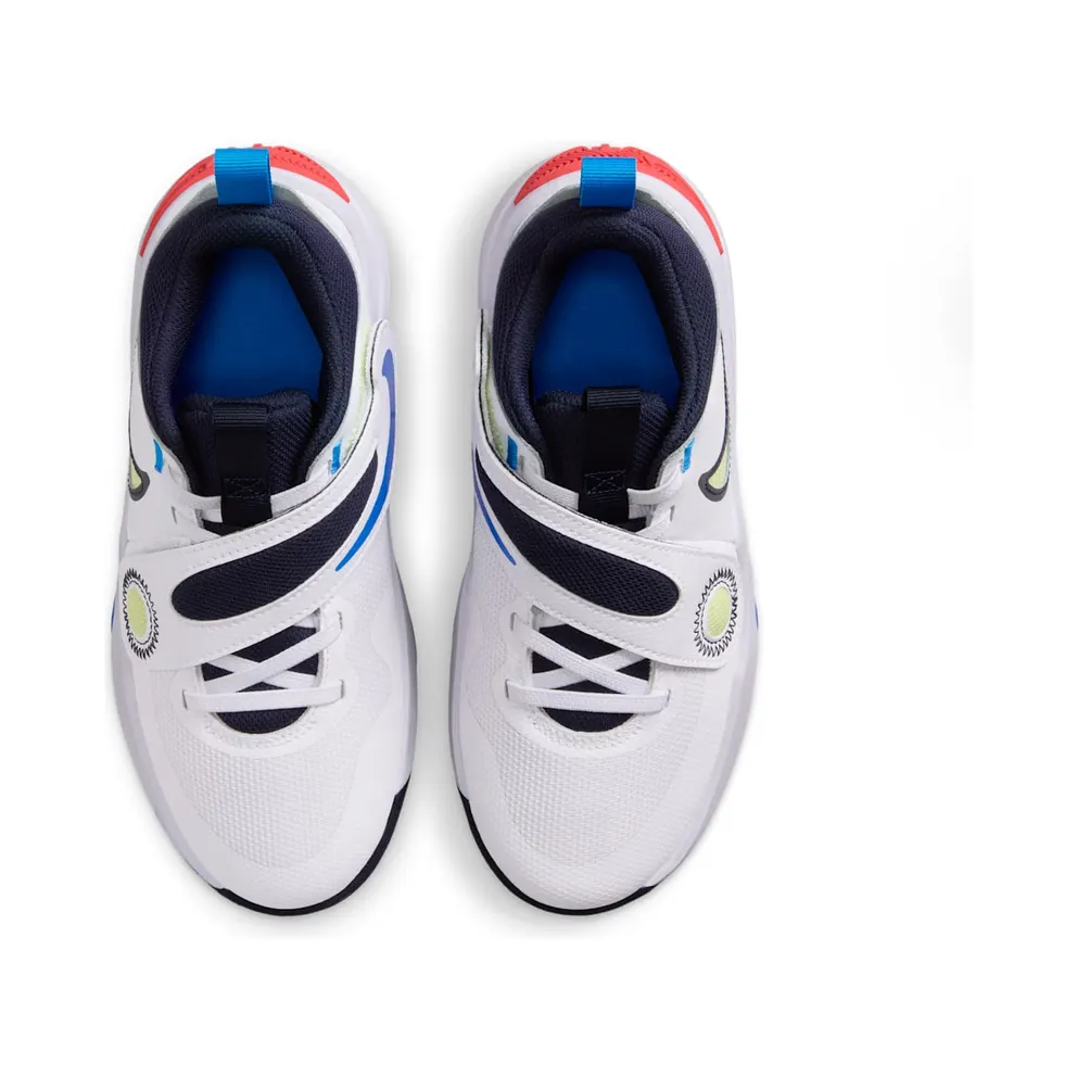 Nike Team Hustle D 11 White Bright Crimson Photo Blue Light Lemon Twist (DV8996-105)