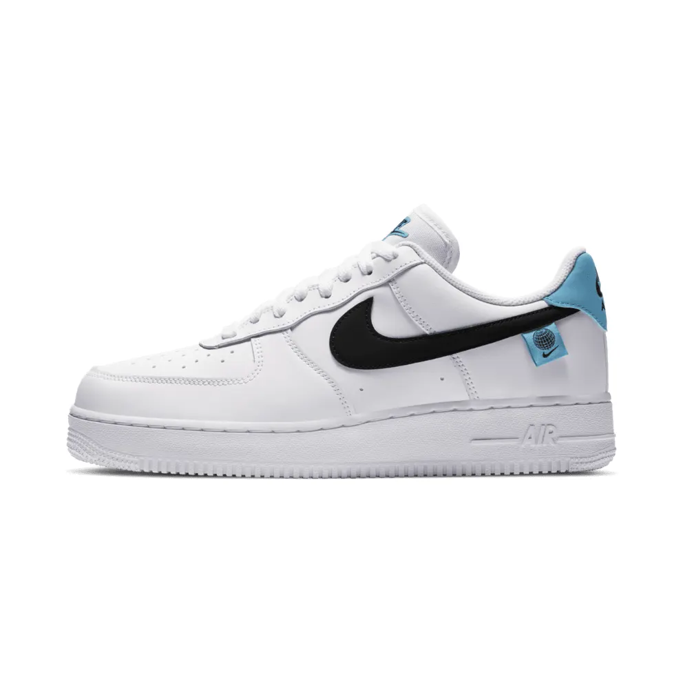 Nike Air Force 1 Low Worldwide White Blue Fury Black White/Blue Fury-Black (CK7648-100)