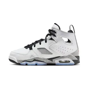 Jordan Flight Club 91 GS “White / Black / Metallic Silver / Gym Red” (555472-102)
