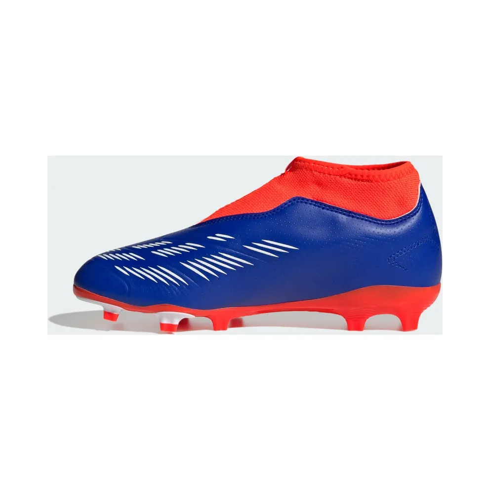 adidas Predator League Laceless FG Lucid Blue Cloud White Solar Red (IF6356)