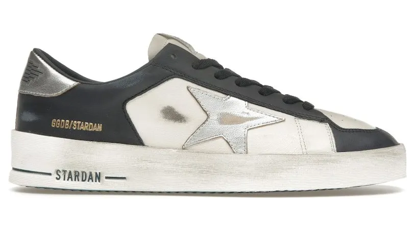 Golden Goose Stardan Optic White Navy Silver (GMF00333.F006910.82874)