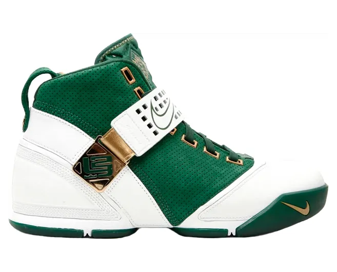 Nike LeBron 5 Gorge Green Metallic Gold